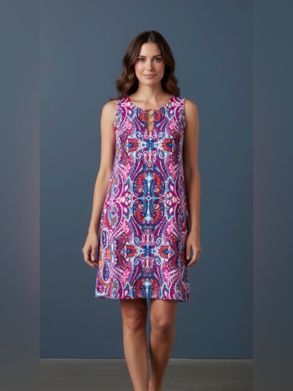 MSK Women's Abstract Printed Dress